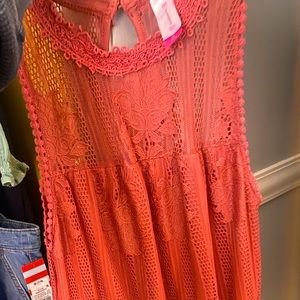 No Boundaries coral dress juniors